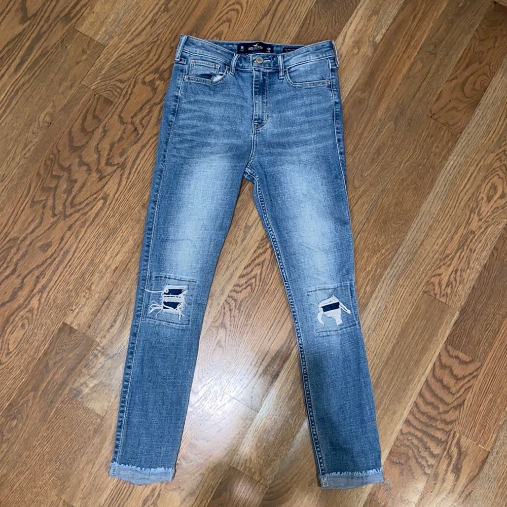 hollister high-rise crop super skinny jean